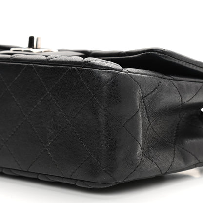 Chanel Lambskin Quilted Mini Rectangular Flap Black 6 of 10