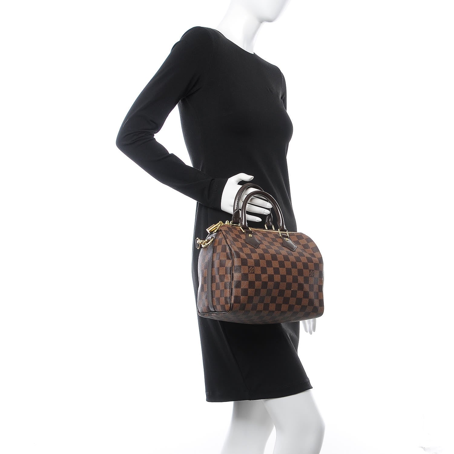Louis Vuitton Damier Ebene Speedy Bandouliere 25 2 of 9