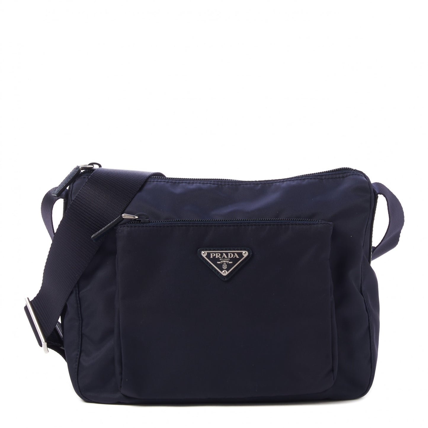 Tessuto Nylon Saffiano Messenger Bag Baltico