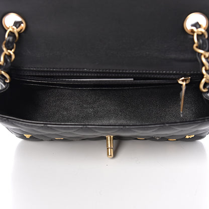 Chanel Lambskin Quilted Studded Mini Rectangular Flap Black 5 of 10