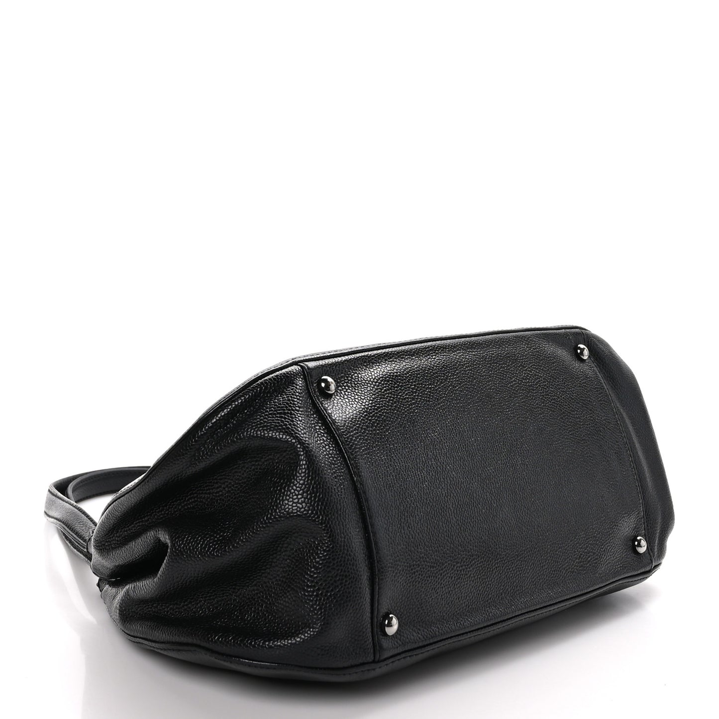 Caviar Quilted Small Mademoiselle Flap Bag Black
