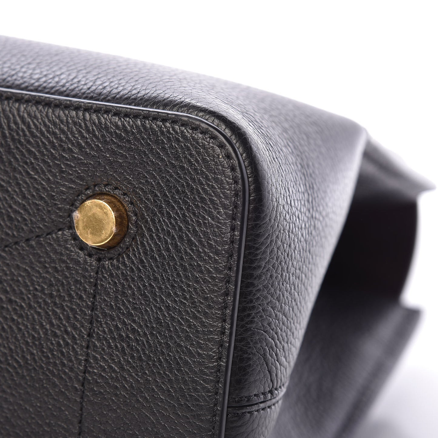 Small Classic Grain Calfskin Seaton Black