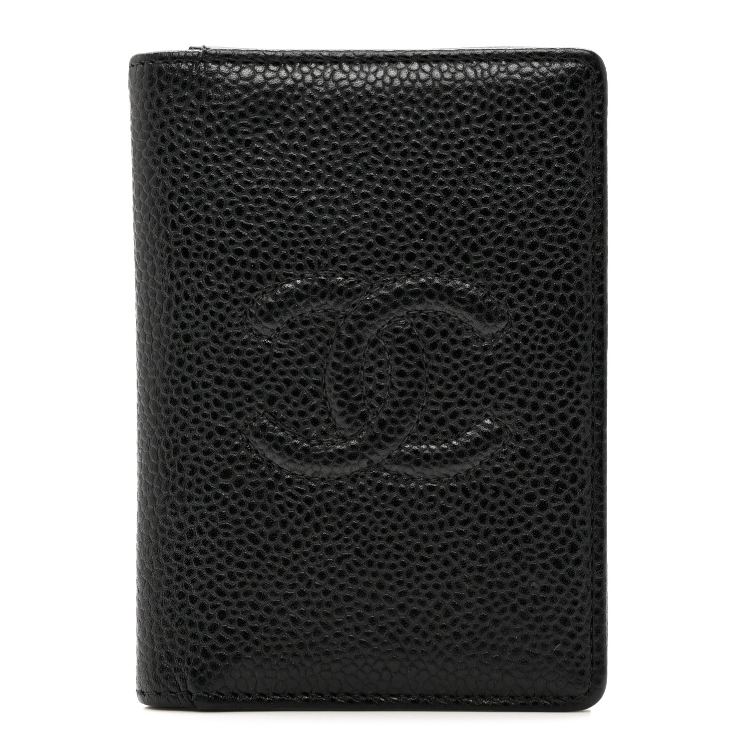 Chanel Caviar Timeless CC Card Holder Wallet Black 1 of 8