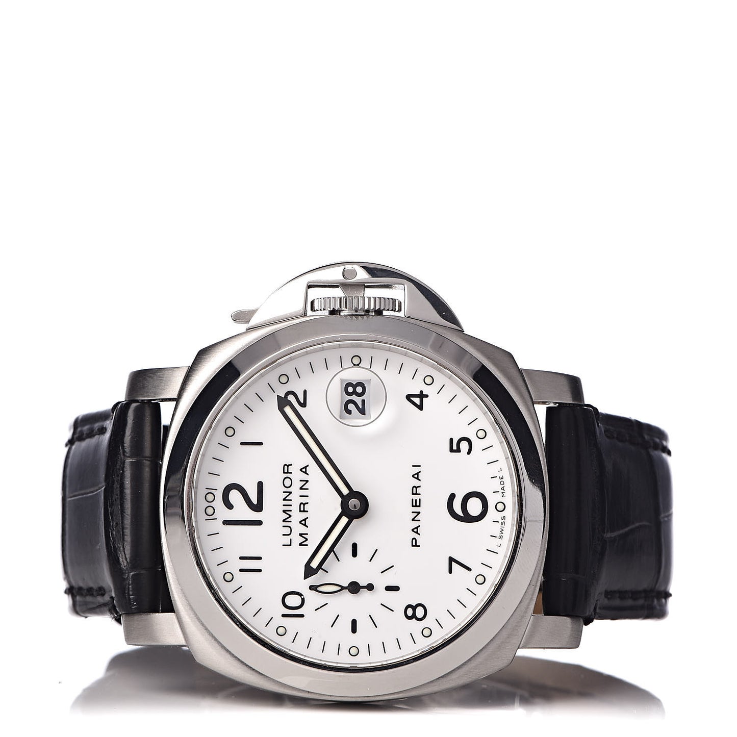 Stainless Steel Alligator 40mm Luminor Marina Automatic Watch PAM00049