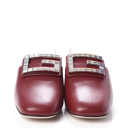 Gucci Malaga Kid Crystal Square G Madelyn Mules 39 Romantic Cerise 2 of 7