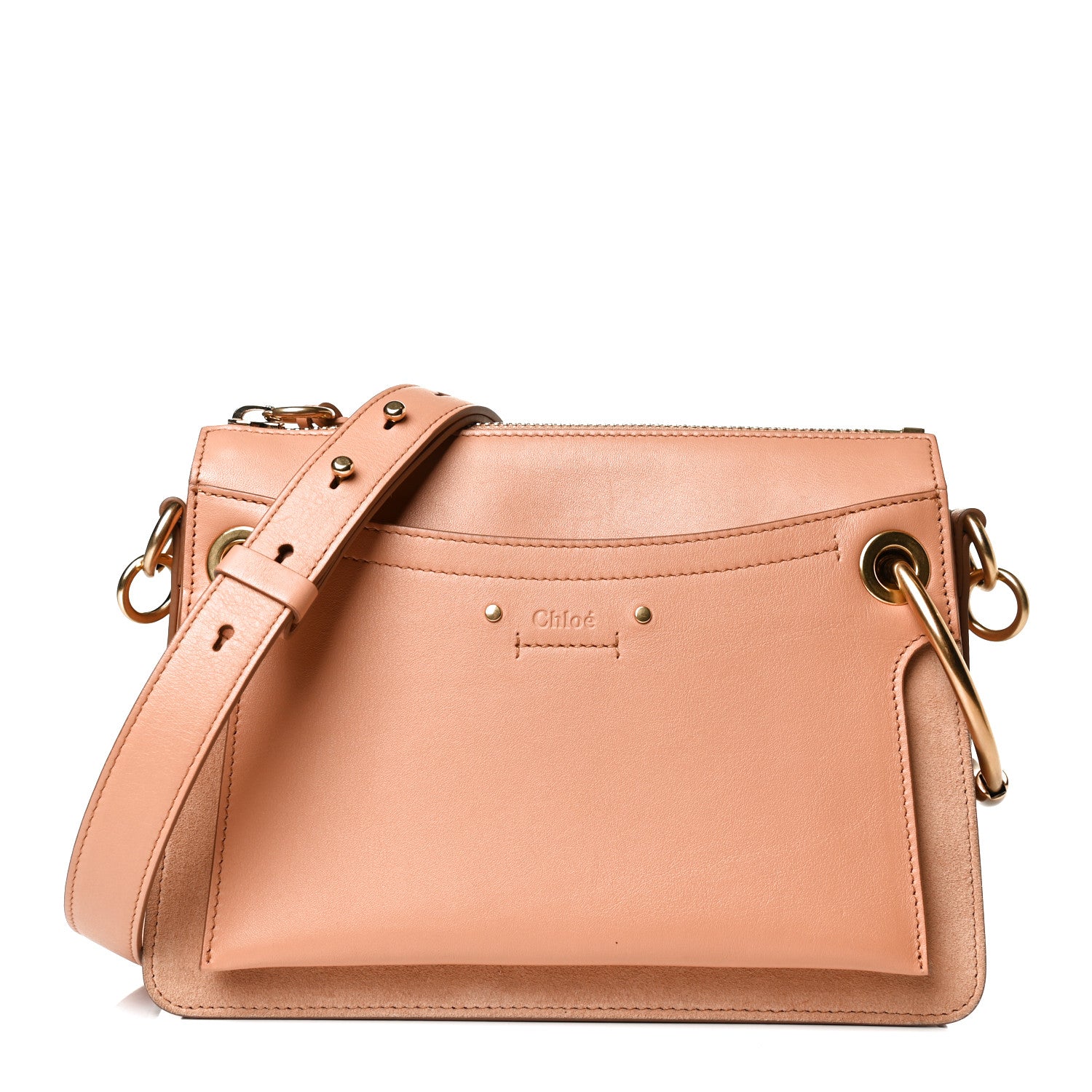 Chloe Calfskin Suede Small Roy Bag Blushy Pink 1 of 15