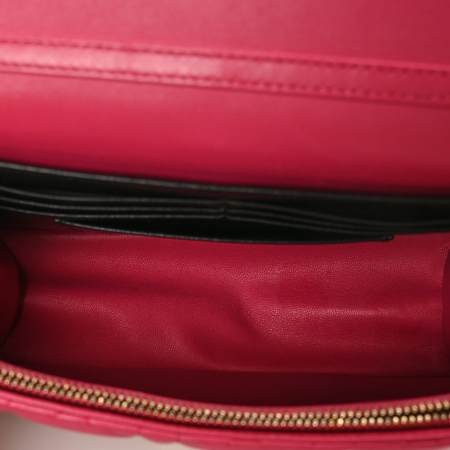 Christian Dior Lambskin Cannage Miss Dior Promenade Pouch Fuchsia 4 of 6