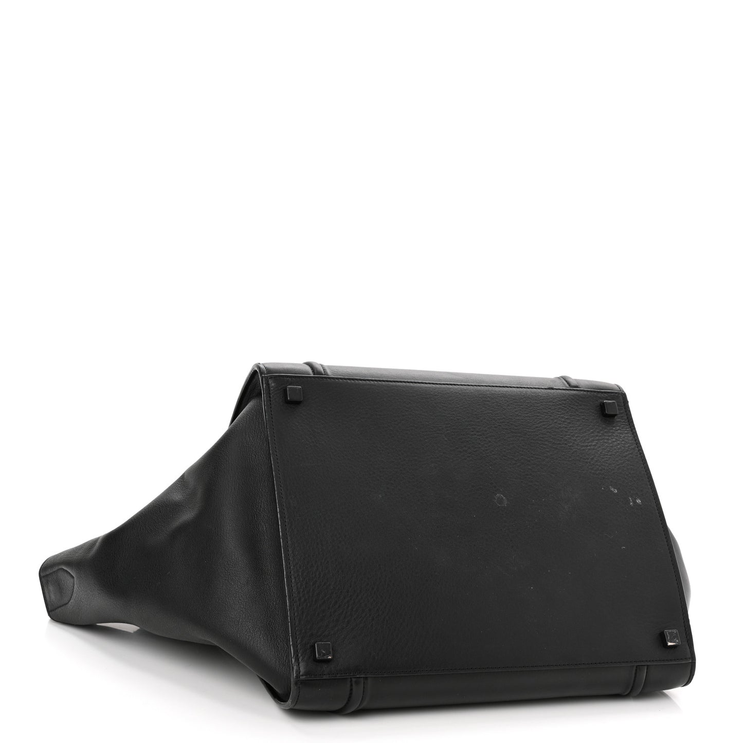 Grained Calfskin Medium Phantom Luggage Black