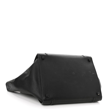Celine Grained Calfskin Medium Phantom Luggage Black 4 of 14