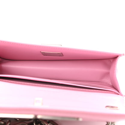Balenciaga Calfskin Stripe Embossed Gossip Chain Bag XS Candy Pink 5 of 10