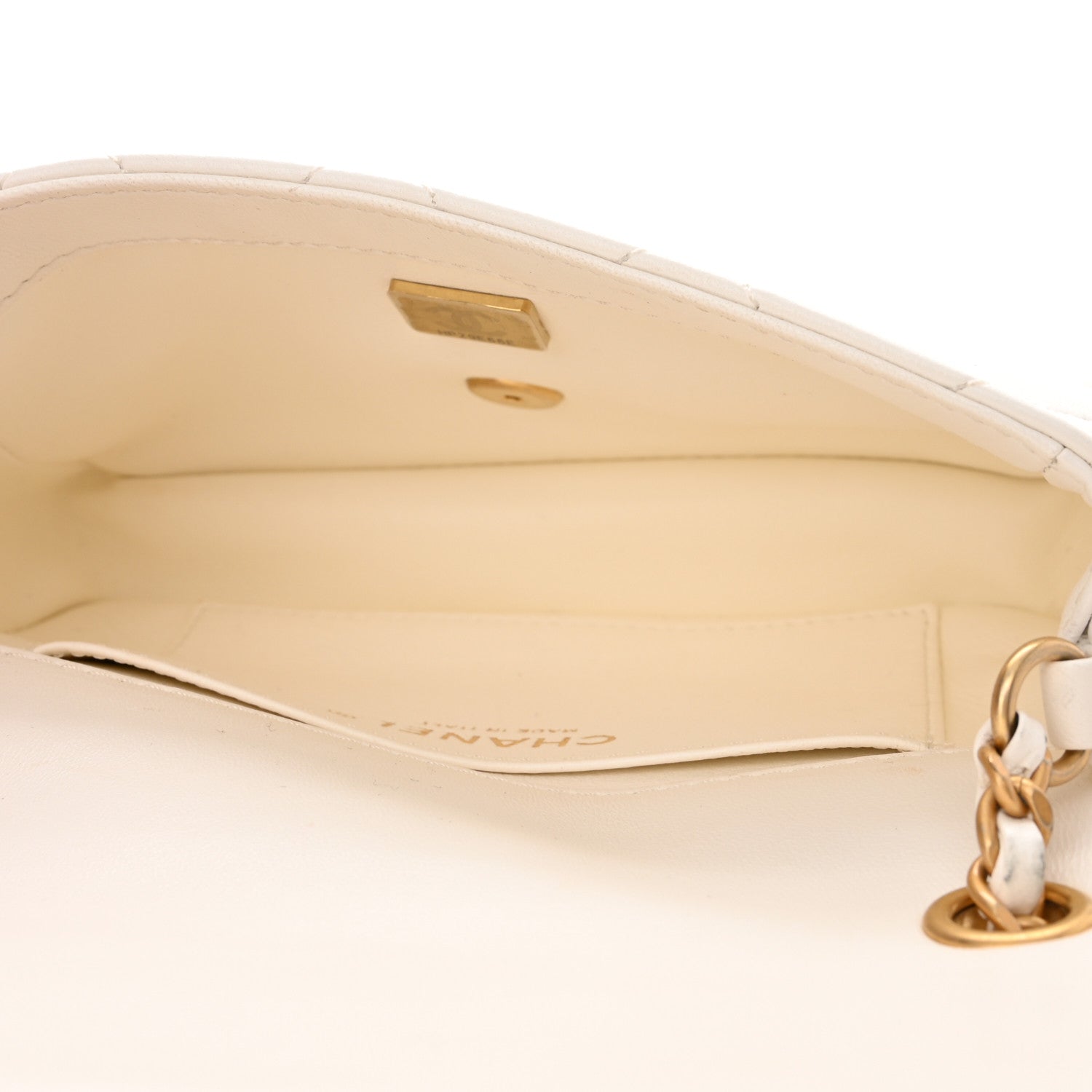 Chanel Lambskin Quilted Mini Heart Charms Flap White 5 of 11