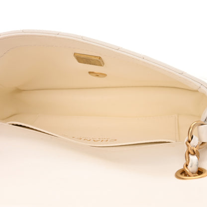 Chanel Lambskin Quilted Mini Heart Charms Flap White 5 of 11