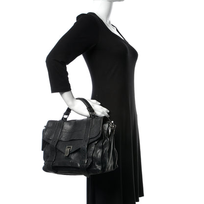 Proenza Schouler Lambskin Medium PS1 Satchel Black 3 of 15