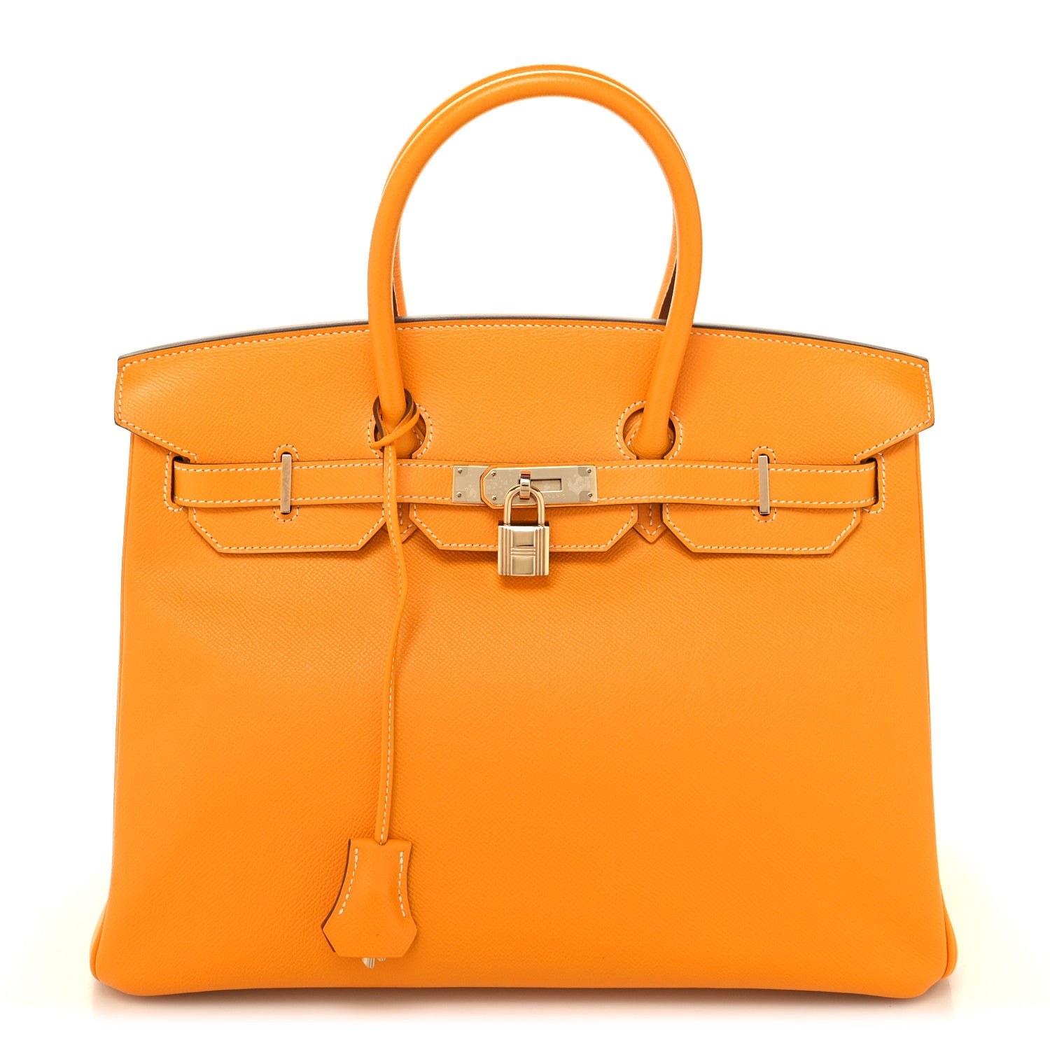 Hermes Epsom Candy Birkin 35 Jaune D'Or Feu 1 of 12