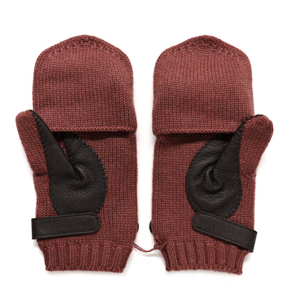 Hermes Cashmere Deerskin Baltimore Gloves M Rouge H Ebene 2 of 5