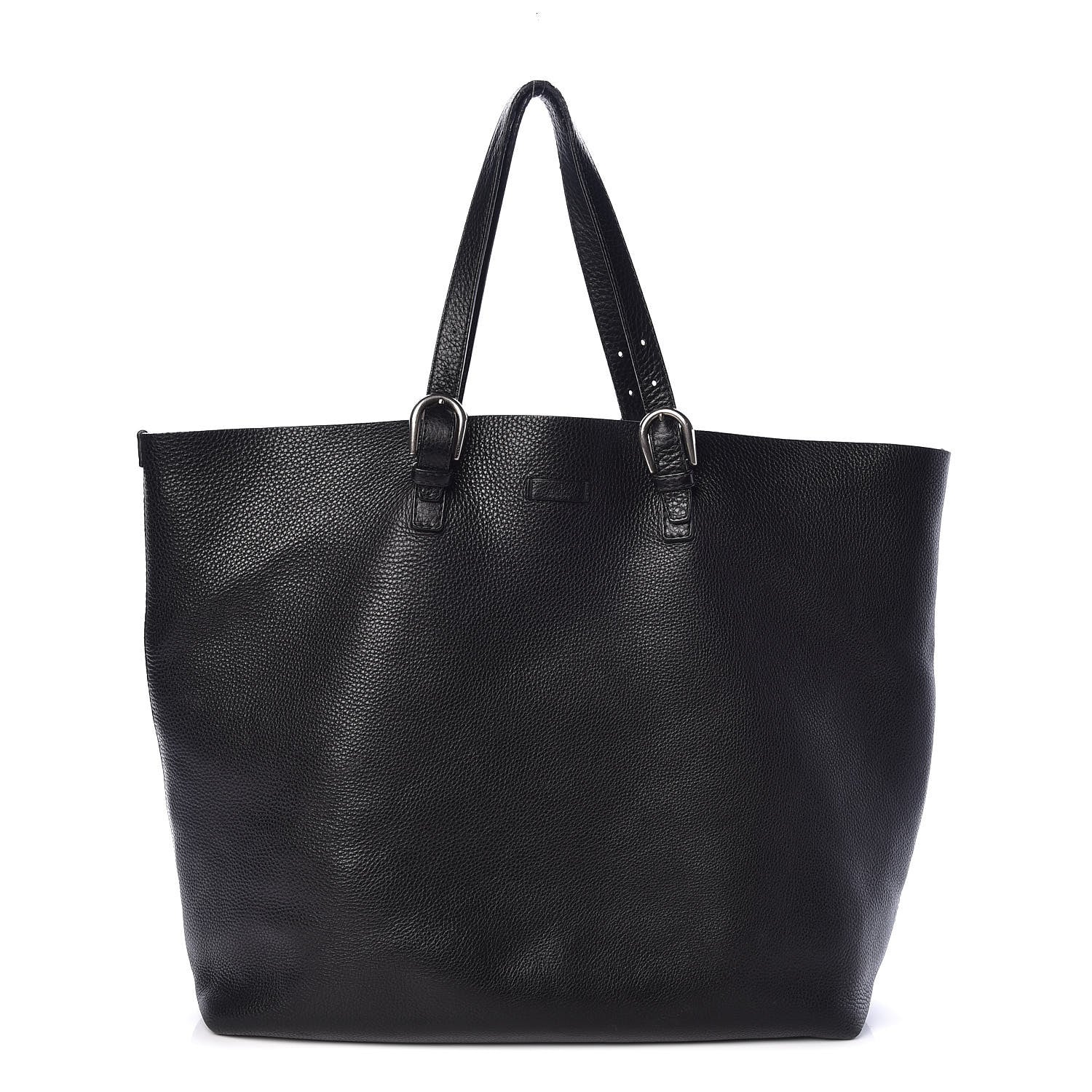 Gucci Pebbled Calfskin Large Tote Black 1 of 11