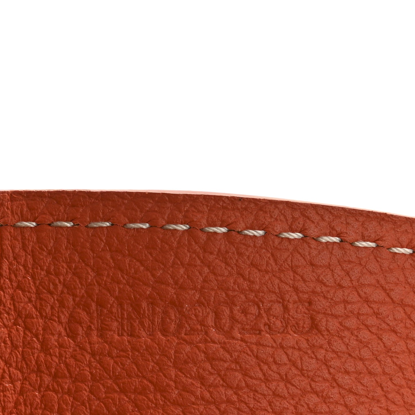 Calfskin Bag Clip Orange