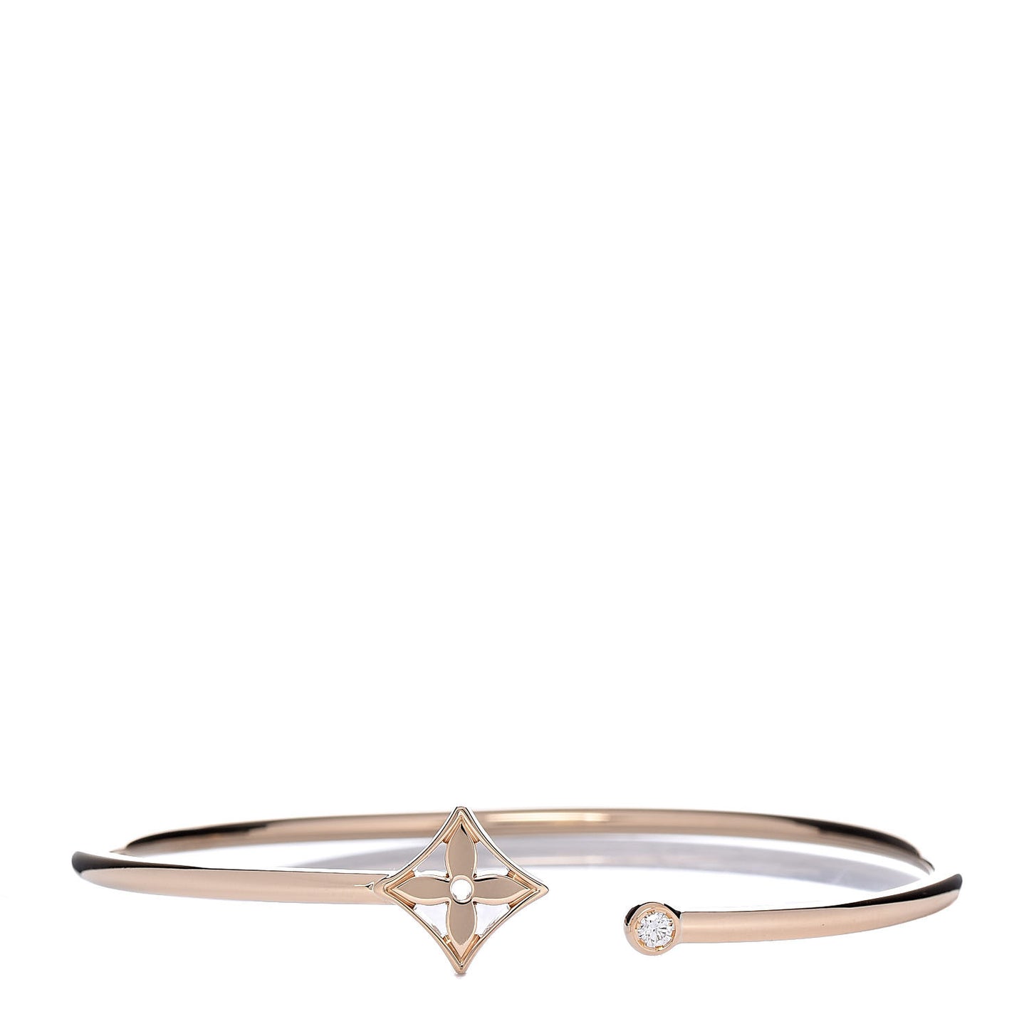 18K Yellow Gold Diamond Idylle Blossom Twist Bracelet