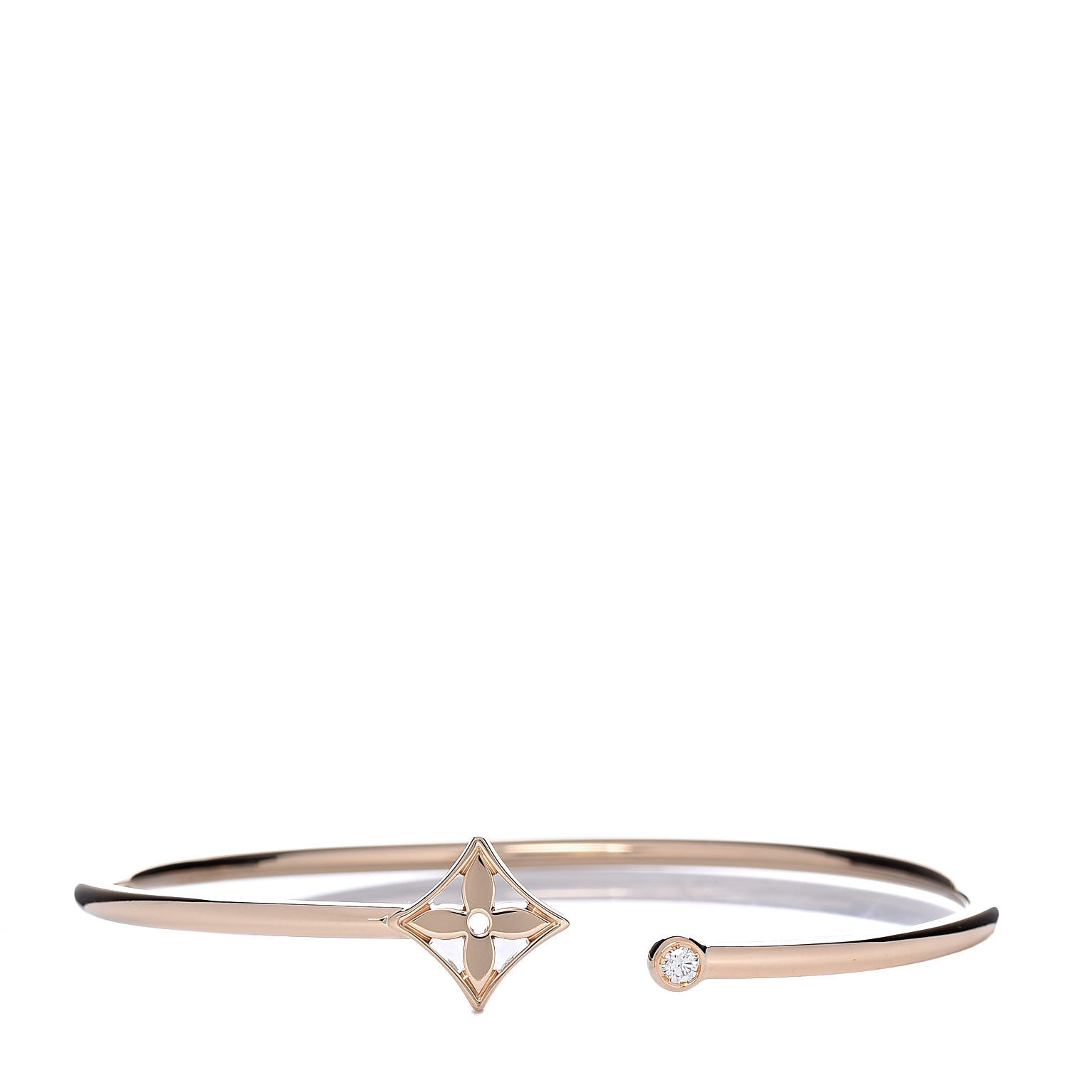 Louis Vuitton 18K Yellow Gold Diamond Idylle Blossom Twist Bracelet 1 of 5