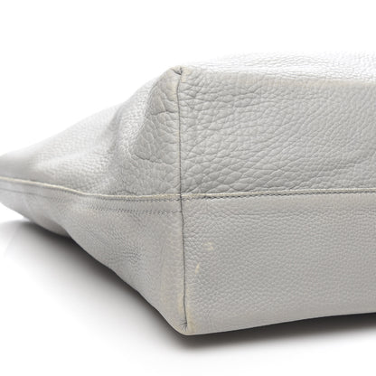 Bottega Veneta Cervo Deerskin Shopping Tote Light Grey 7 of 11