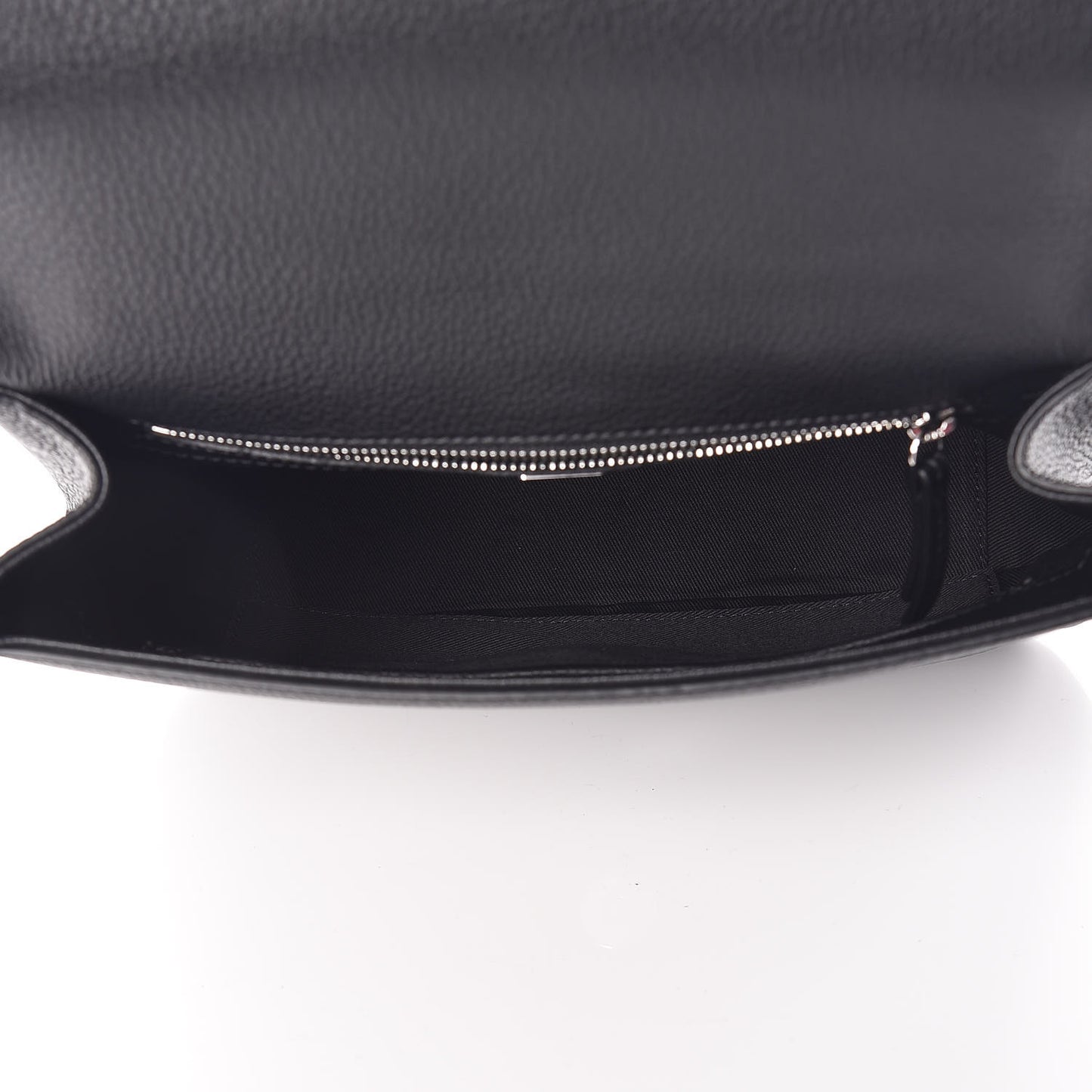 Metallic Grained Calfskin Studded Mini Catherine Crossbody Bag Black