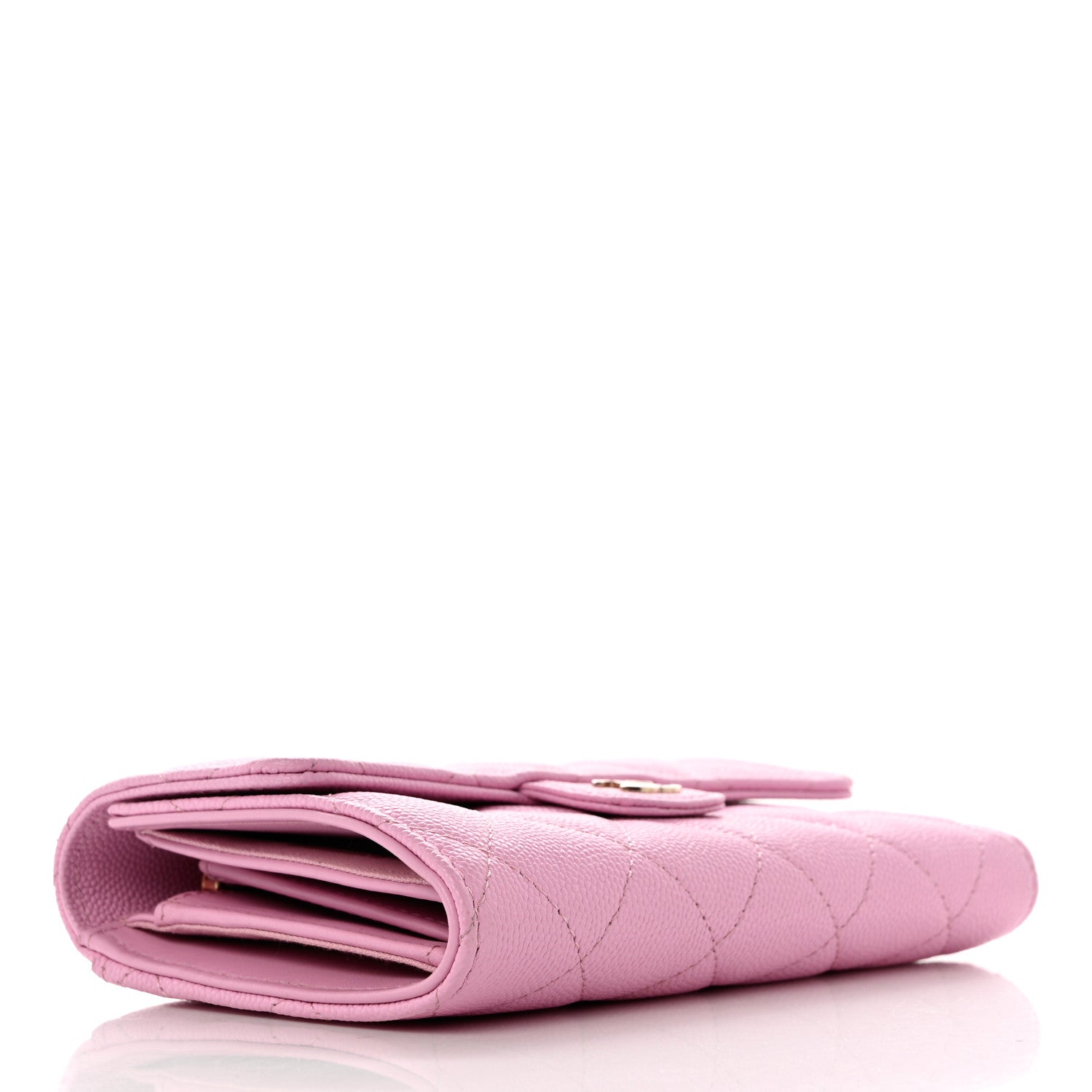 Chanel Caviar Quilted Medium Flap Wallet Pink 5 of 11