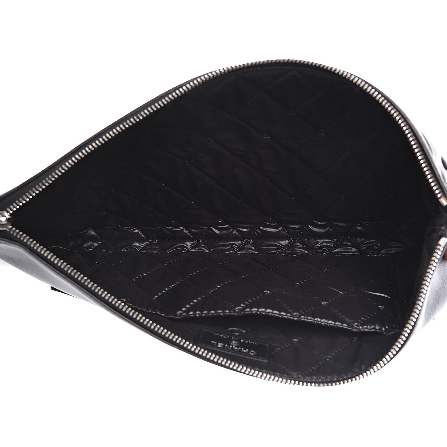 Metallic Calfskin Keyboard Pouch Black