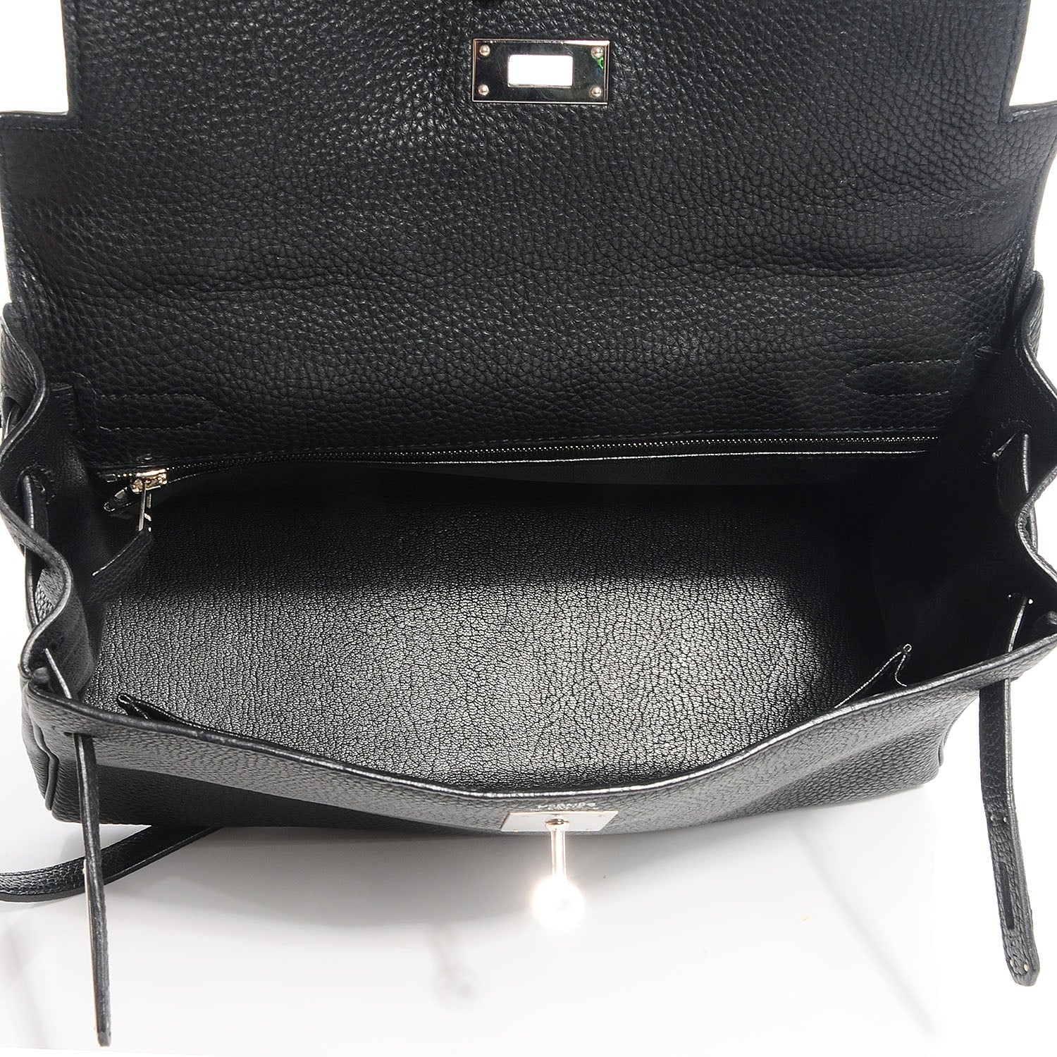 Hermes Taurillon Clemence Kelly Retourne 32 Black 23 of 23