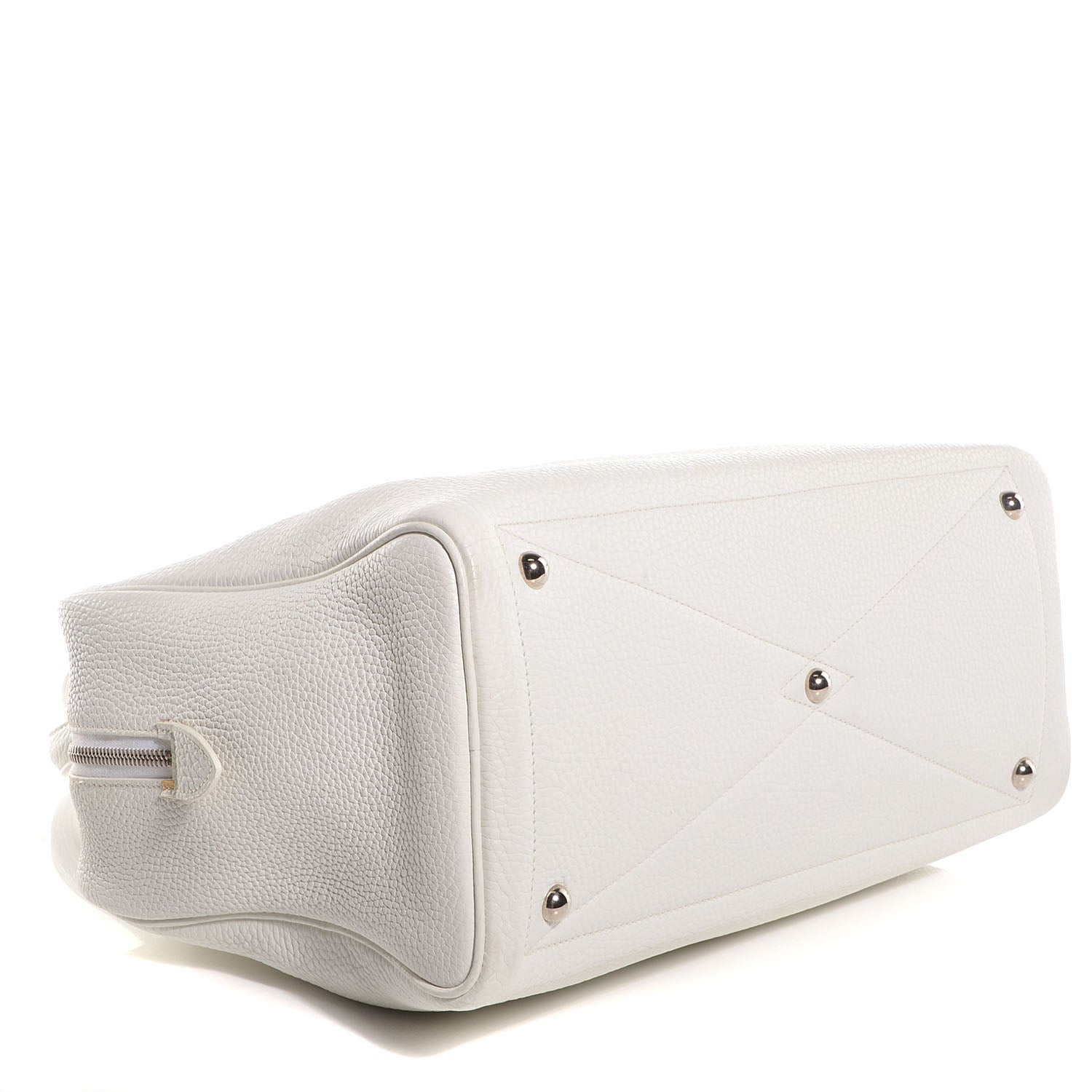 Hermes Taurillon Clemence Victoria II 35 White 13 of 17