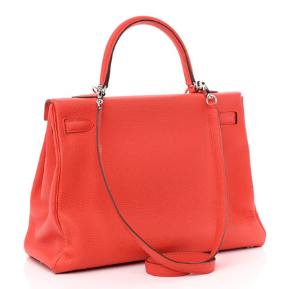 Hermes Togo Kelly Retourne 35 Rose Jaipur 3 of 13