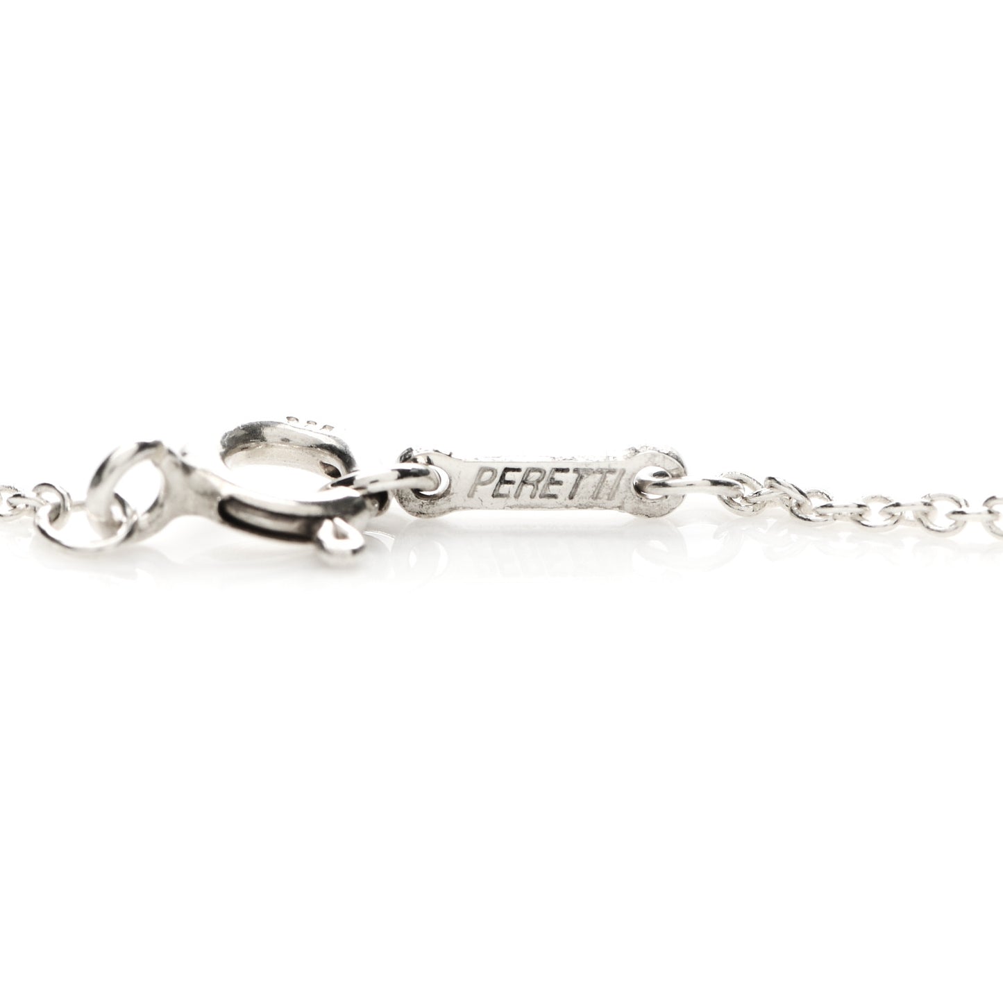Sterling Silver 12mm Elsa Peretti Cross Pendant Necklace