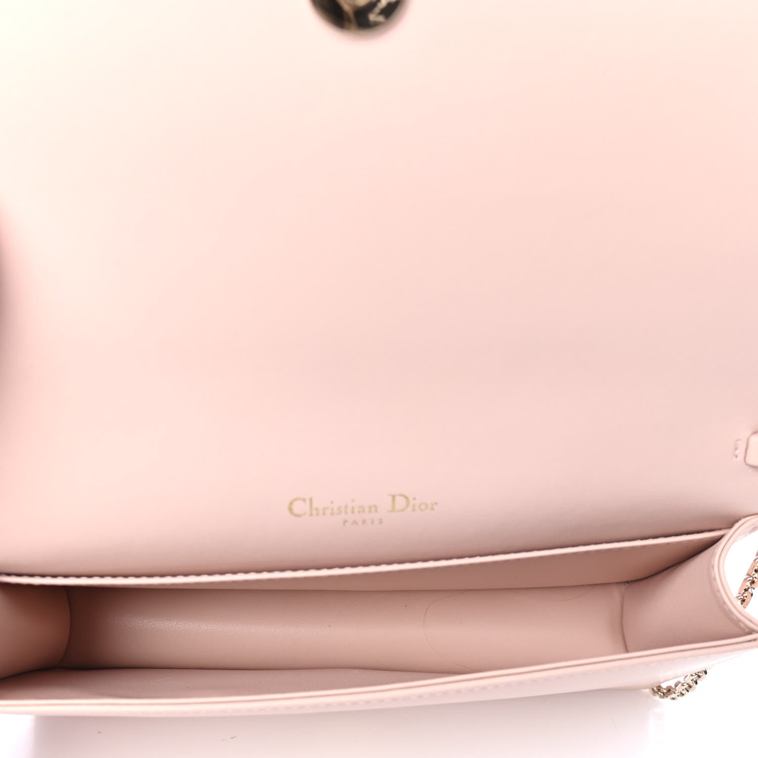 Christian Dior Lambskin Cannage Lady Dior Convertible Clutch Pink 4 of 4