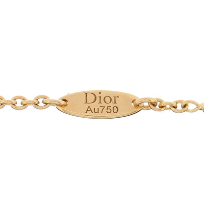Christian Dior 18K Yellow Gold Diamond Mother of Pearl Rose Des Vents Bracelet 3 of 3