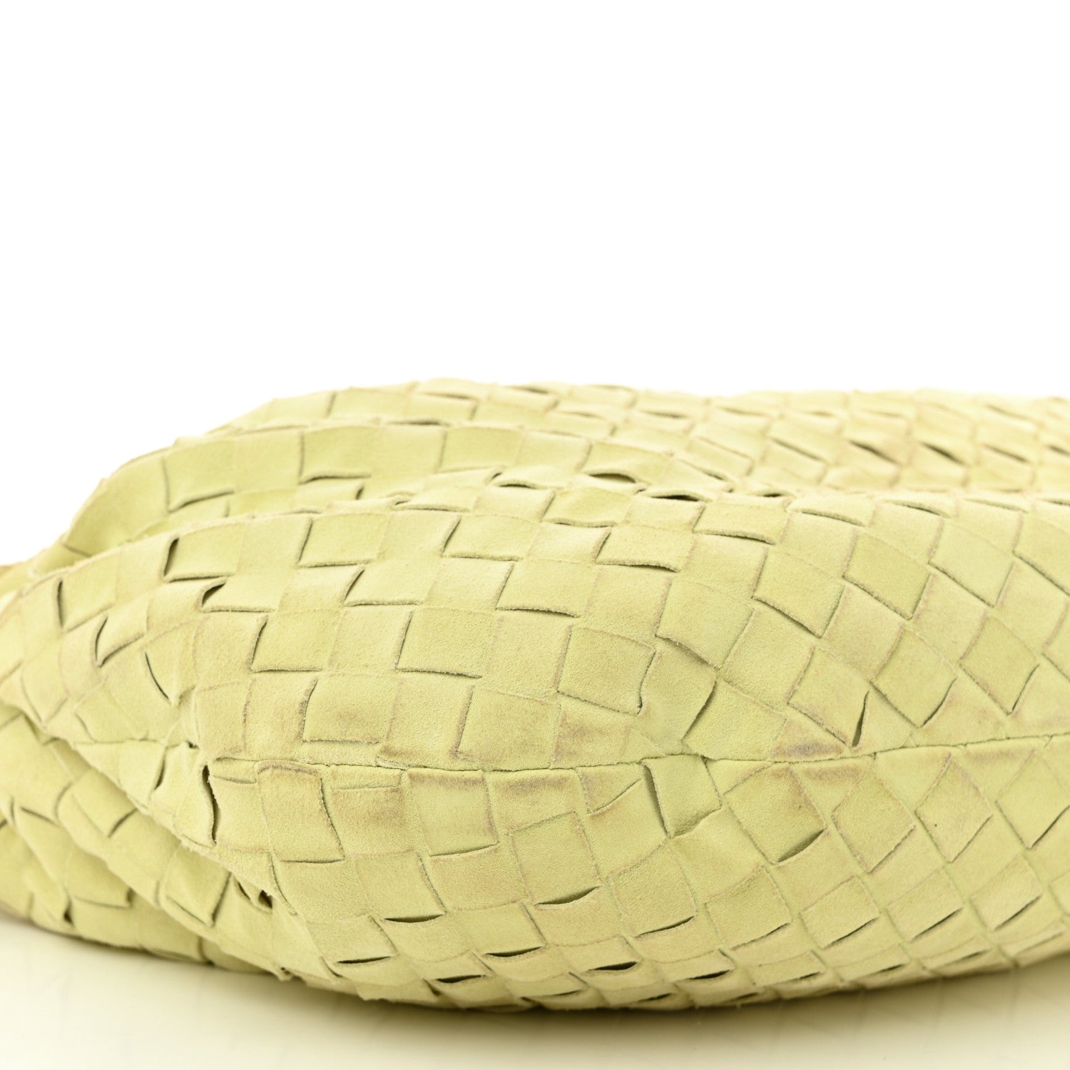 Bottega Veneta Suede Calfskin Intrecciato Teen Jodie Hobo Lemon Wash 9 of 11