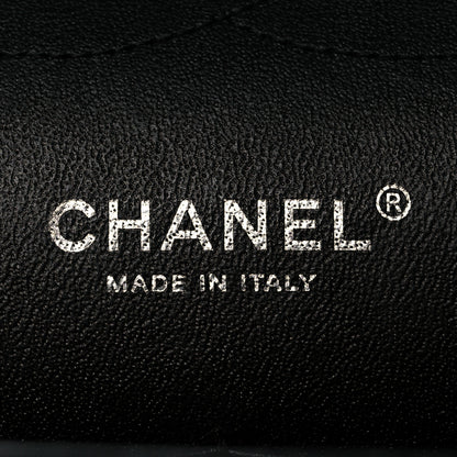 Chanel Lambskin Chevron Quilted Jumbo Double Flap Black 5 of 16