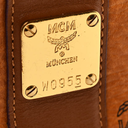 MCM Visetos Medium Liz Reversible Shopper Tote Cognac 10 of 18