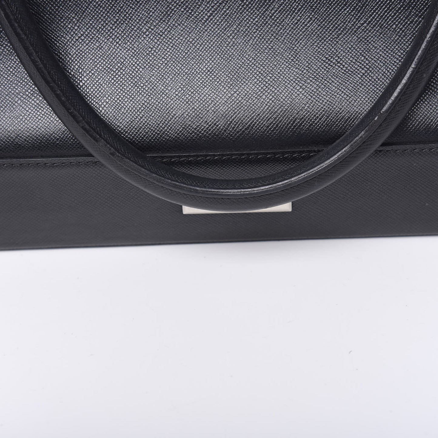 Saffiano Top Handle Tote Black
