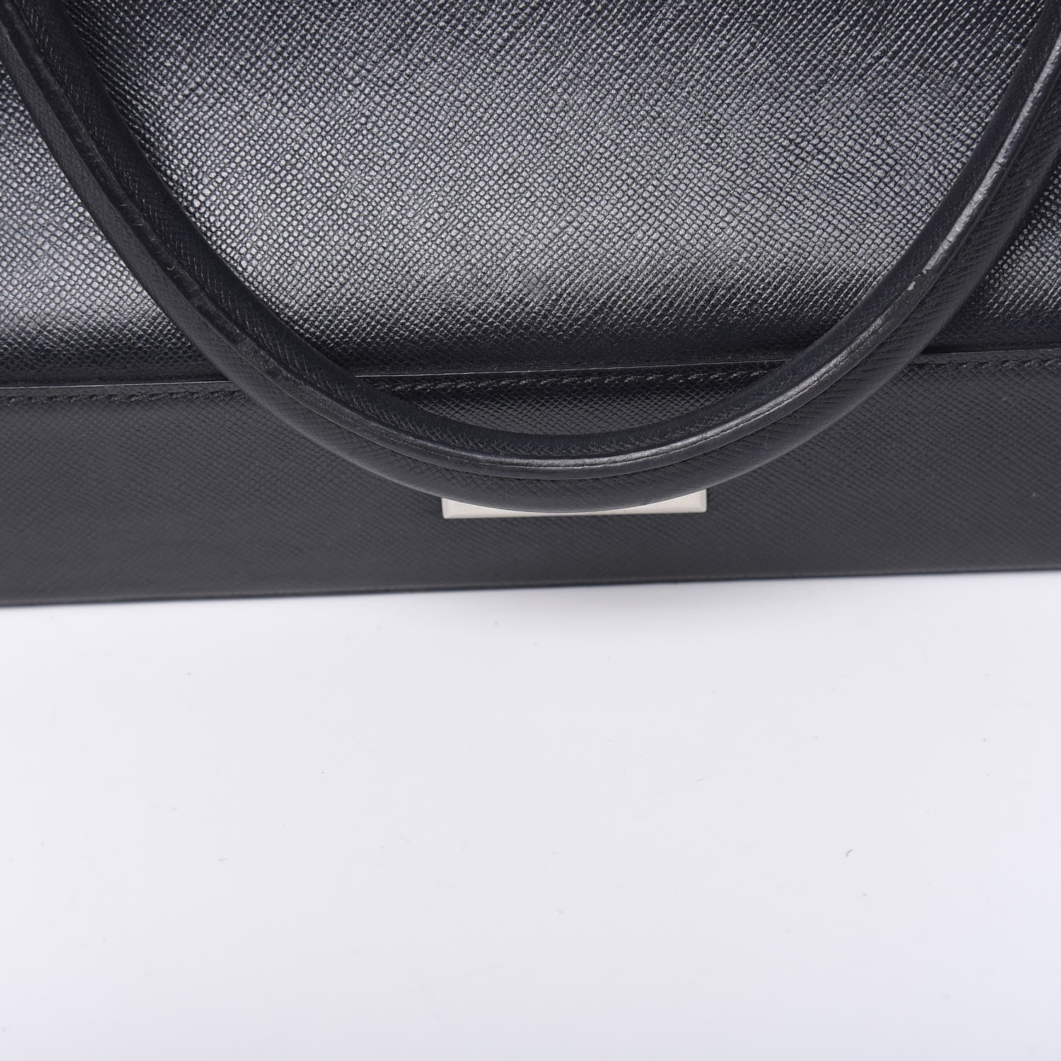Burberry Saffiano Top Handle Tote Black 14 of 25