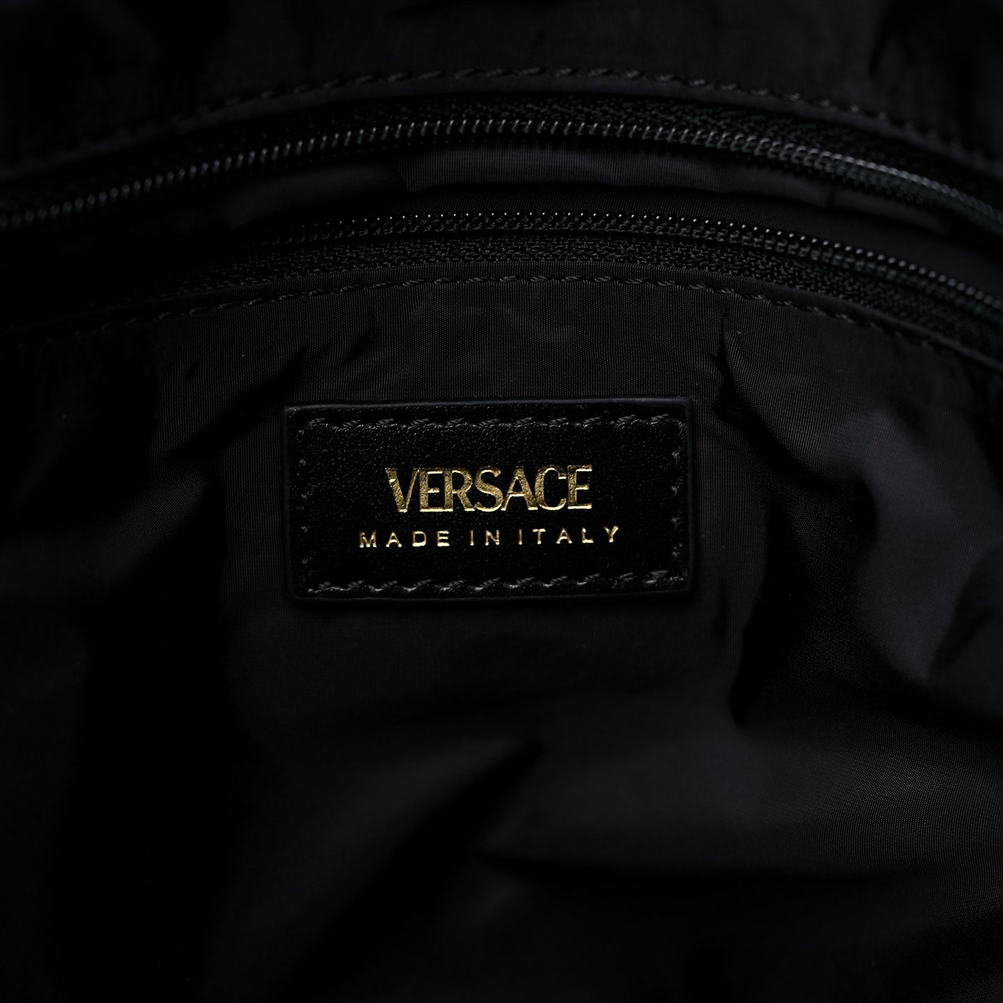 Nylon Medusa Tote Flamingo Black