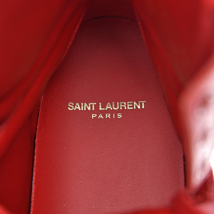 Saint Laurent Calfskin Mens Court Classic SL/01H High Top Sneakers 44 New Red 7 of 13