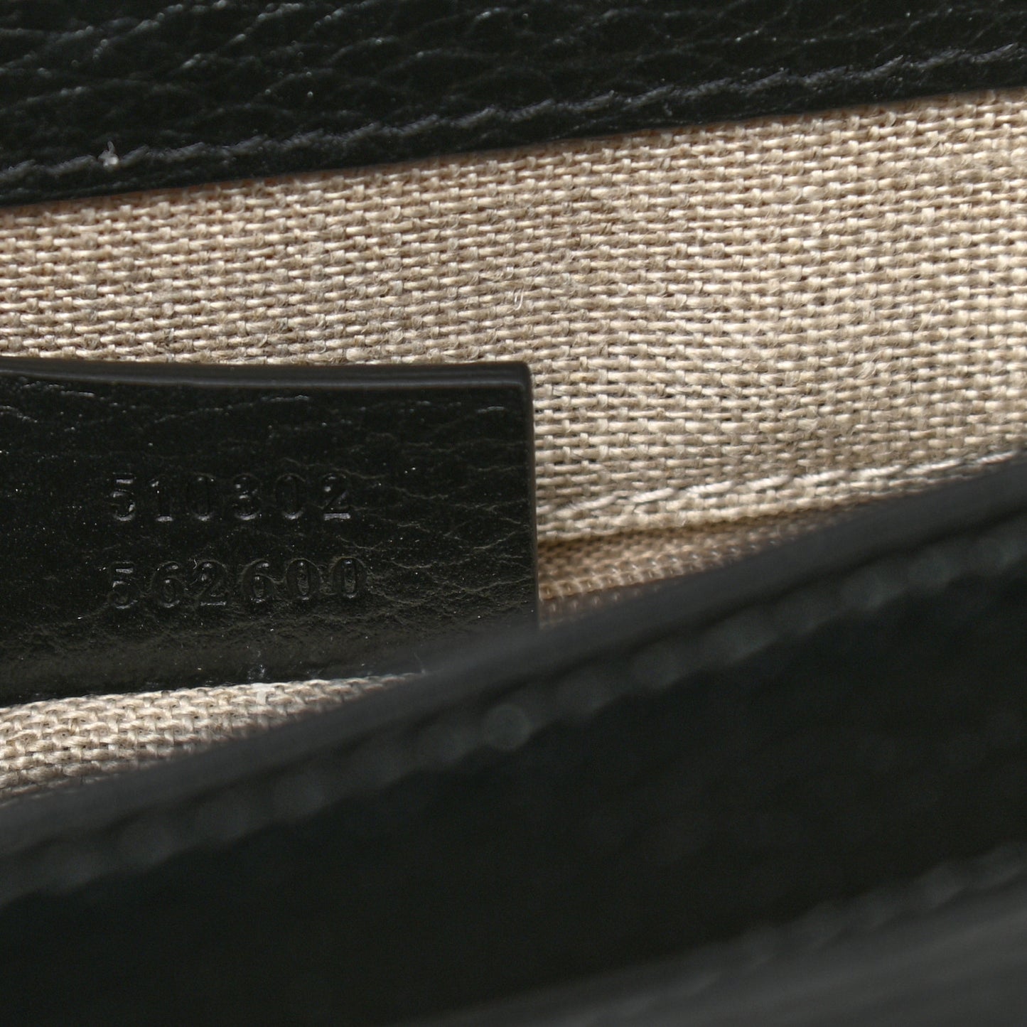Dollar Calfskin Interlocking G Top Handle Shoulder Bag Black