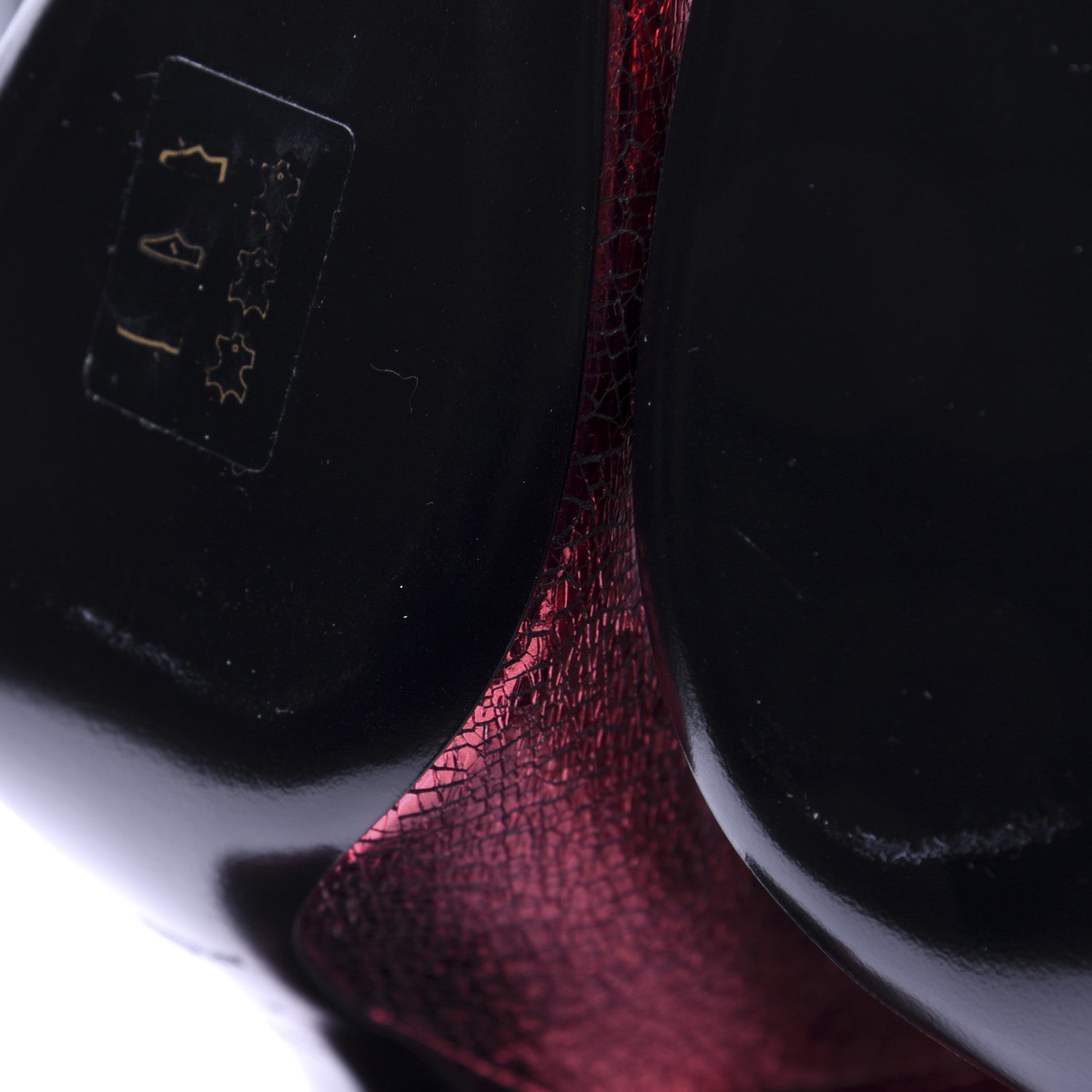 Saint Laurent Metallic Crackled Lou 95 Zip Bootie 36.5 Elect 15 of 18