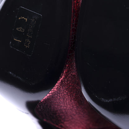 Saint Laurent Metallic Crackled Lou 95 Zip Bootie 36.5 Elect 15 of 18