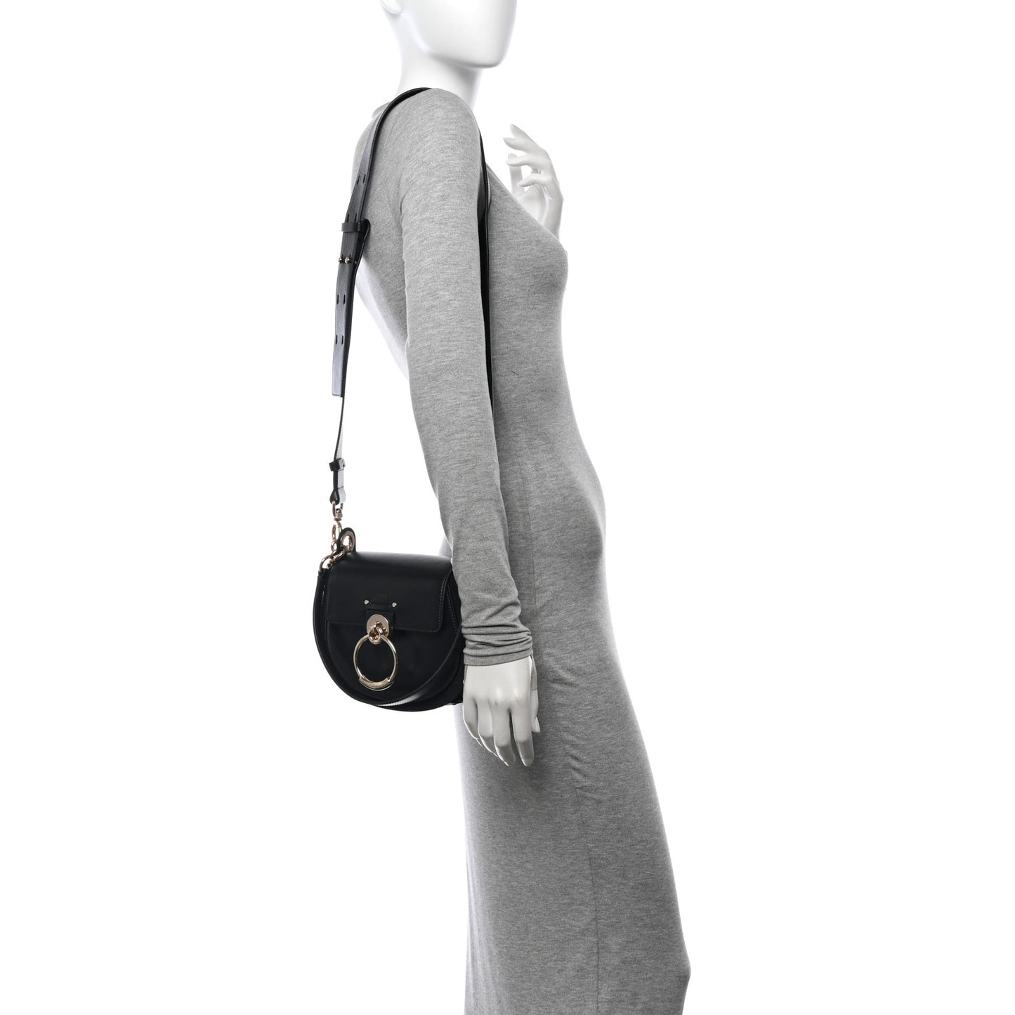 Calfskin Small Tess Bag Black