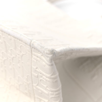 Christian Dior Oblique Calfskin Embossed Medium Book Tote Ivory 11 of 14