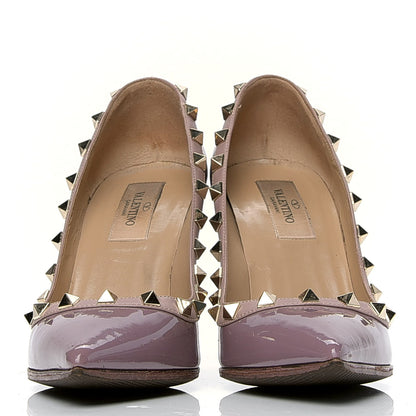 Valentino Garavani Patent Rockstud 100mm Pumps 36.5 Dark Mauve Poudre 2 of 8