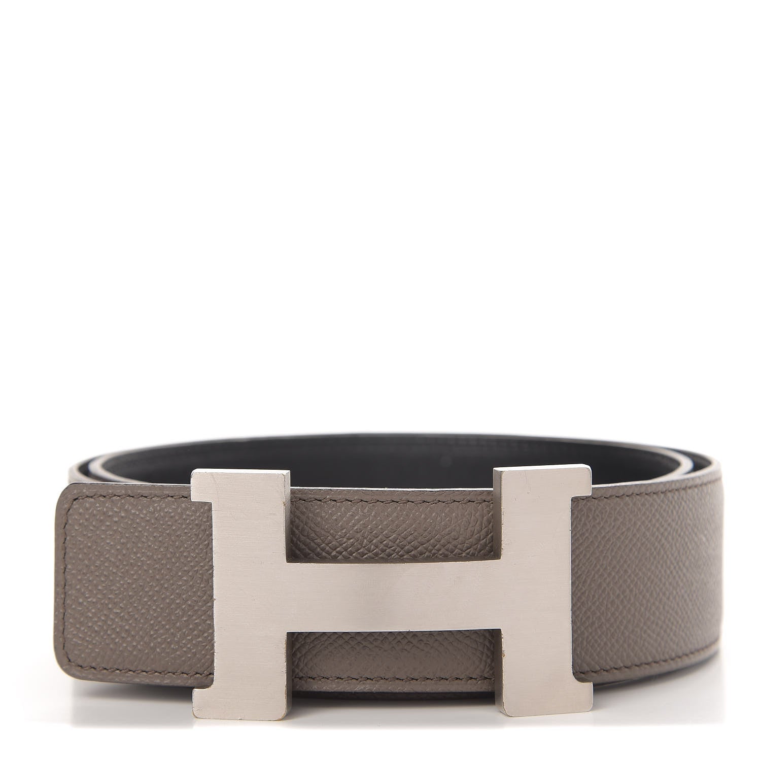 Hermes Epsom Swift 42mm Constance 2 H Belt 80 Etain Black 1 of 6