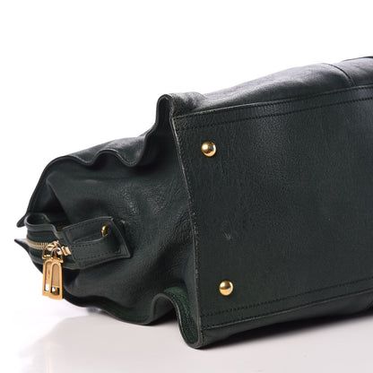 Saint Laurent Sheepskin Large Cabas ChYc Dark Green 17 of 19