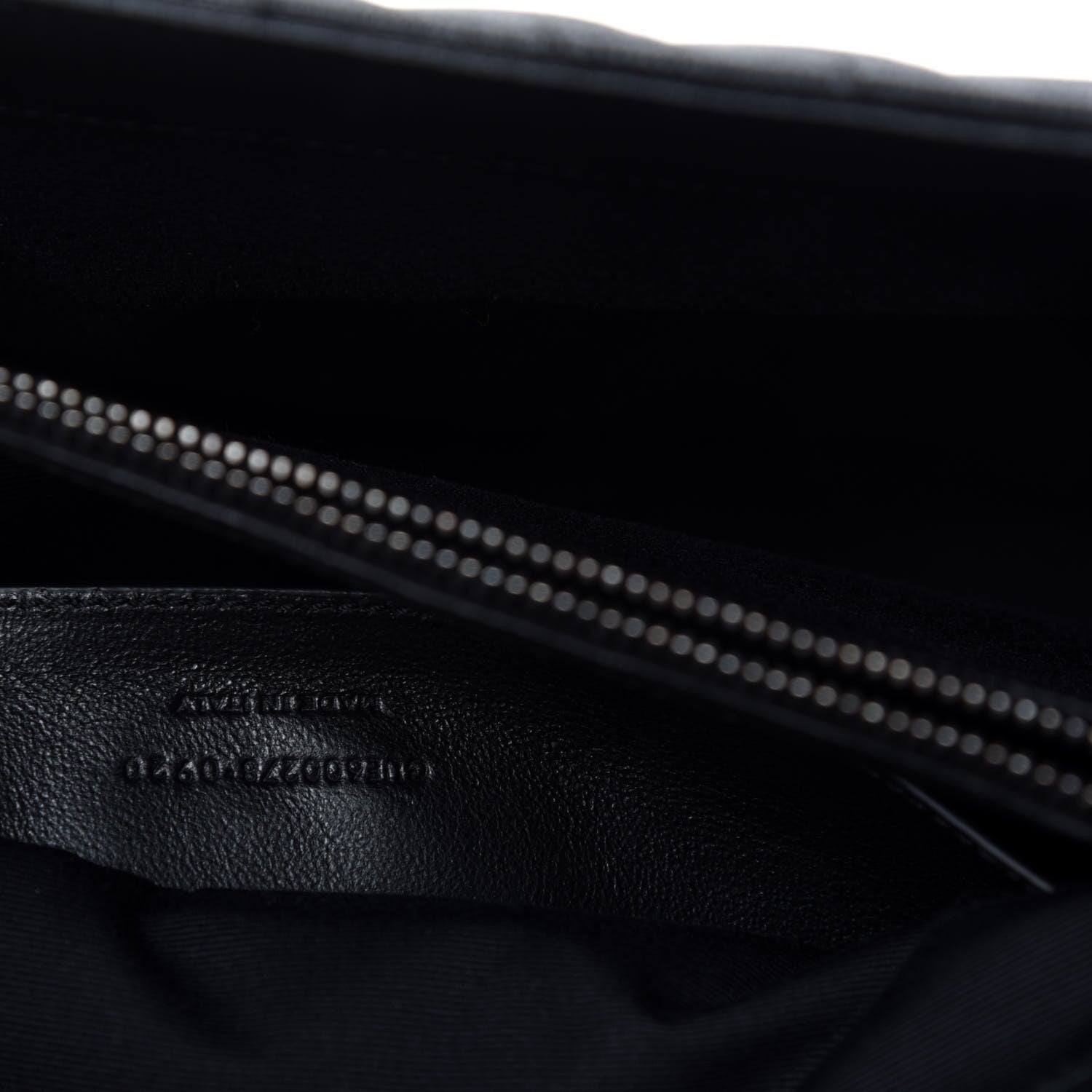 Saint Laurent Sheepskin Matelasse Chevron Monogram Large College Satchel Black 10 of 11