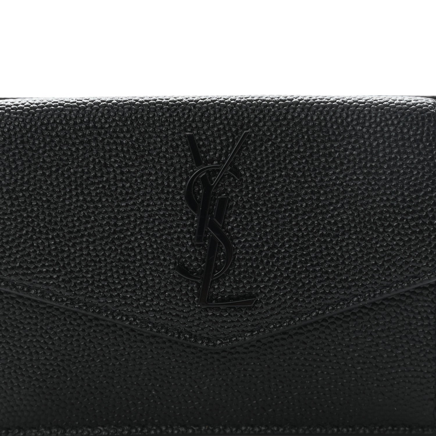 Saint Laurent Grain de Poudre Uptown Card Holder Black 9 of 11